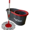 Trapeador Mop Cubo Con Doble Mecanismo Magiclean Spin Magic Gris Oscuro