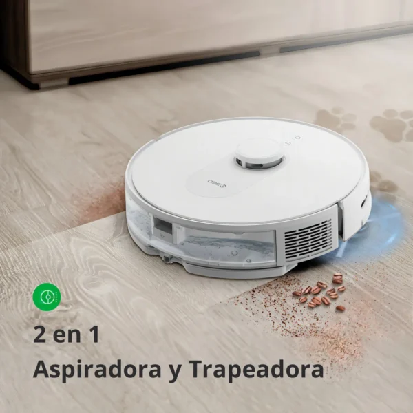 360 S8 robot aspiradora inteligente autocarga alexa google color blanco