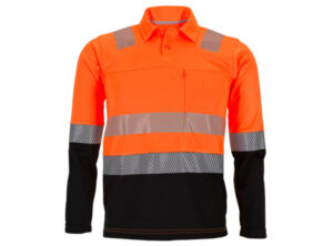 Playera polo manga larga de alta visibilidad NOVA 200